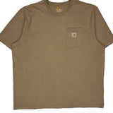 Carhartt T-Shirt - 2XL Brown Cotton