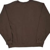 Fruit Of The Loom Sweatshirt - XL Brown Cotton