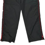 Red Accents Puma Track Pants - XL Black Nylon