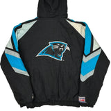 Carolina Panthers Starter Nfl Windbreaker - XL Black Nylon