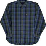 Tommy Hilfiger Checked Shirt - Medium Blue Cotton