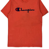 Spellout Champion T-Shirt - Large Red Cotton