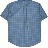 Tommy Hilfiger Checked Short Sleeve Shirt - Large Blue Cotton