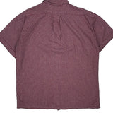 Blake Ralph Lauren Checked Short Sleeve Shirt - XL Burgundy Cotton