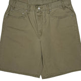 Levis Denim Shorts - 34W 10L Khaki Cotton