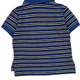 Age 9 Months Polo By Ralph Lauren Striped Polo Shirt - 3XS Blue Cotton