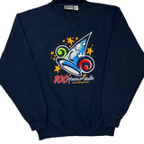 100 Years Of Magic Disney Graphic Sweatshirt - Medium Navy Polyester Blend