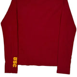 Age 11-12 Trojans Nike College Long Sleeve T-Shirt - Medium Red Cotton