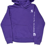 Age 10-12 Carhartt Hoodie - Large Purple Cotton