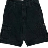 Wrangler Cargo Shorts - 31W 10L Black Cotton