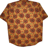 Banana Republic Hawaiian Shirt - Large Orange Cotton