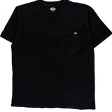 Dickies T-Shirt - Large Black Cotton