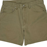 Levis Denim Shorts - 32W 6L Khaki Cotton