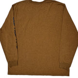 Carhartt Long Sleeve T-Shirt - 2XL Brown Cotton