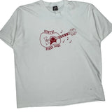 Country Music Fruit Of The Loom Graphic T-Shirt - 2XL White Cotton Blend