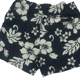 Calvin Klein Floral Swim Shorts - Large Black & White Nylon