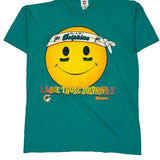 Miami Dolphins Nfl Graphic T-Shirt - Large Green Cotton