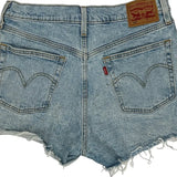 Levis Denim Shorts - 29W UK 10 Light Wash Cotton