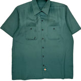 Dickies Short Sleeve Shirt - Medium Green Polyester
