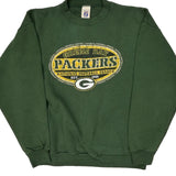 Green Bay Packers Logo Athletics Nfl Sweatshirt - Medium Green Cotton Blend