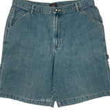Unbranded Cargo Denim Shorts - 34W 10L Blue Cotton