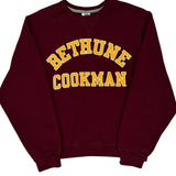 Bethune Cookman Russell Athletic College Sweatshirt - Small Burgundy Cotton Blend