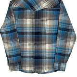 Levis Checked Flannel Shirt - Medium Blue Cotton