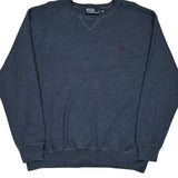 Polo By Ralph Lauren Sweatshirt - 2XL Blue Cotton