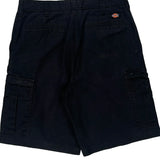 Dickies Cargo Shorts - 33W 11L Black Polyester Blend