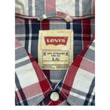 Levis Checked Short Sleeve Shirt - Large Multicoloured Cotton