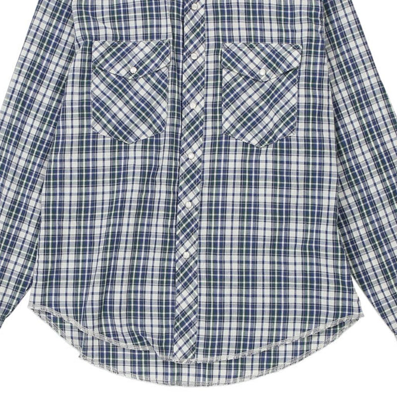 Age 12 Wrangler Checked Flannel Shirt - XL Green Cotton