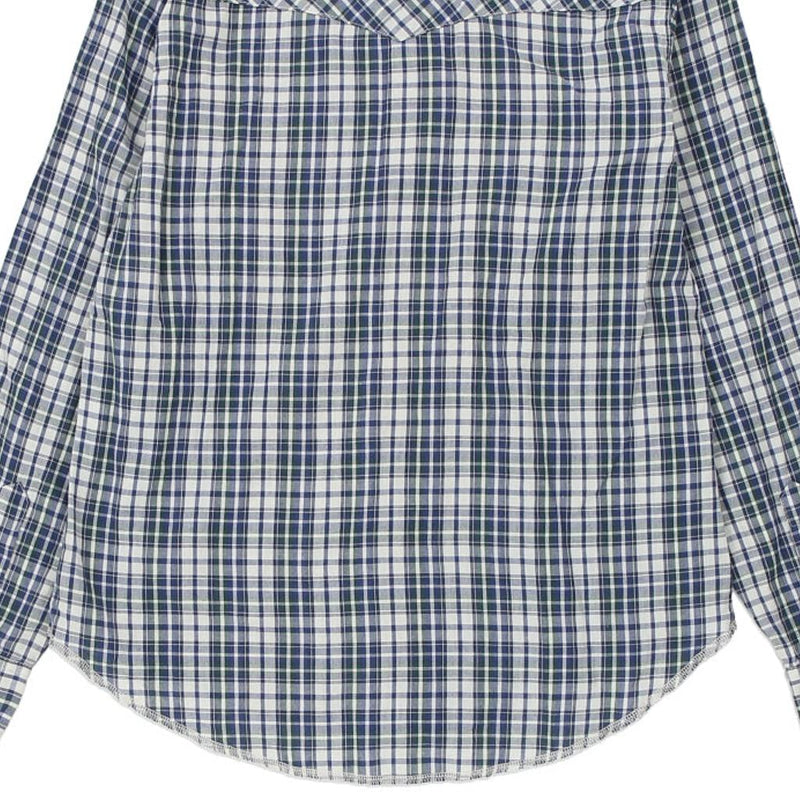 Age 12 Wrangler Checked Flannel Shirt - XL Green Cotton