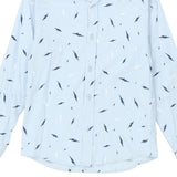 Age 10 Unbranded Patterned Shirt - Small Blue Cotton