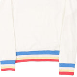 Age 12 Converse Spellout Sweatshirt - Medium White Cotton Blend
