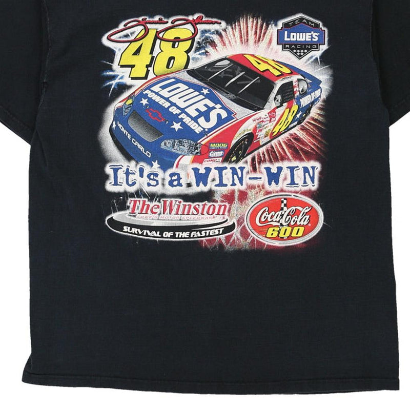 Vintage navy Jimmie Johnson 48 Fruit Of The Loom T-Shirt - mens x-large