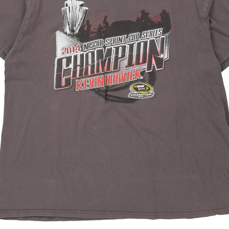 Vintage grey Kevin Harvick 2014 Champion Chase Authentics T-Shirt - mens xx-large