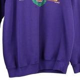 Santee Sweatshirt - Large Purple Cotton Blend