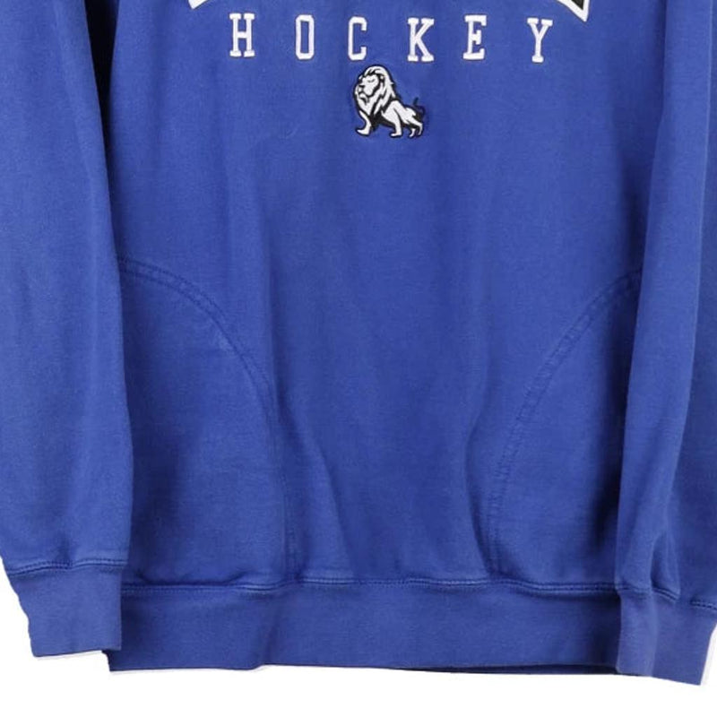 Vintage blue Woodbury Hockey Pennant 1/4 Zip - mens medium