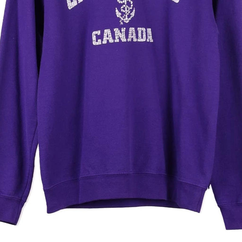 Grand Bend, Canada Gildan Sweatshirt - Small Purple Cotton Blend