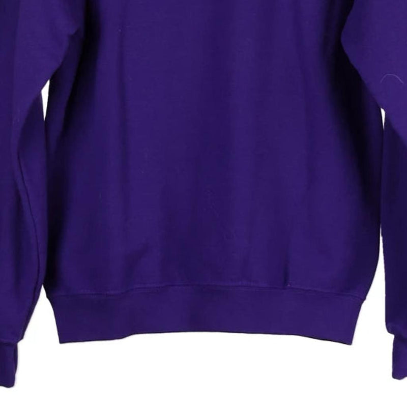 Clemson Gildan Sweatshirt - Small Purple Cotton Blend