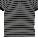 Collezioni Armani Striped Polo Shirt - 2XL Grey Cotton Blend