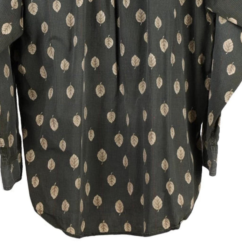 Vintage khaki Chaps Ralph Lauren Patterned Shirt - mens large