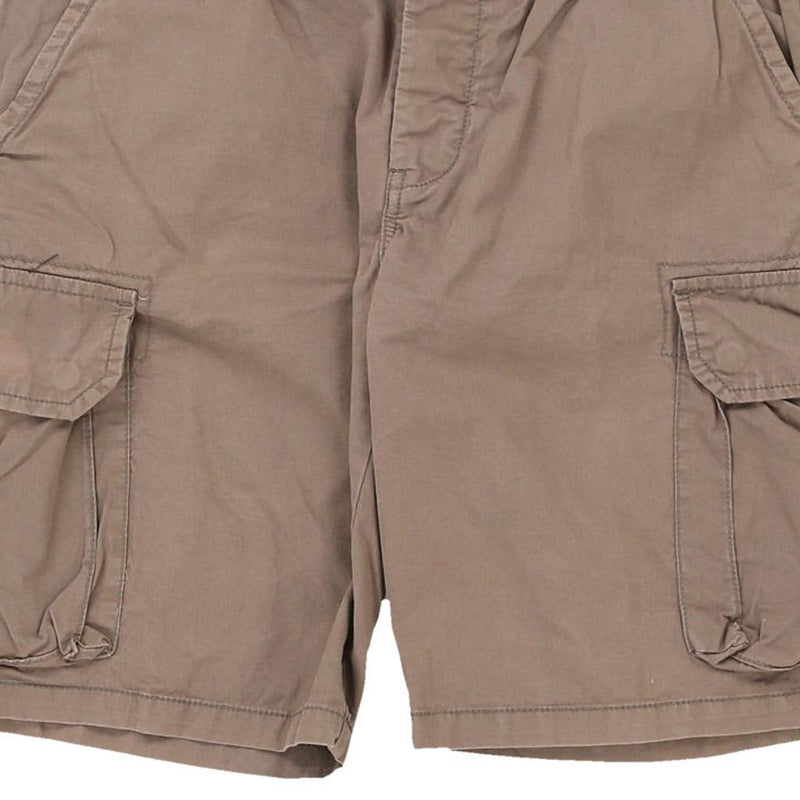 Unbranded Cargo Shorts - 34W 9L Brown Cotton Blend