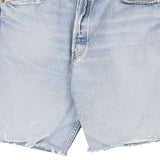 501 Levis Denim Shorts - 36W 9L Light Wash Cotton Blend