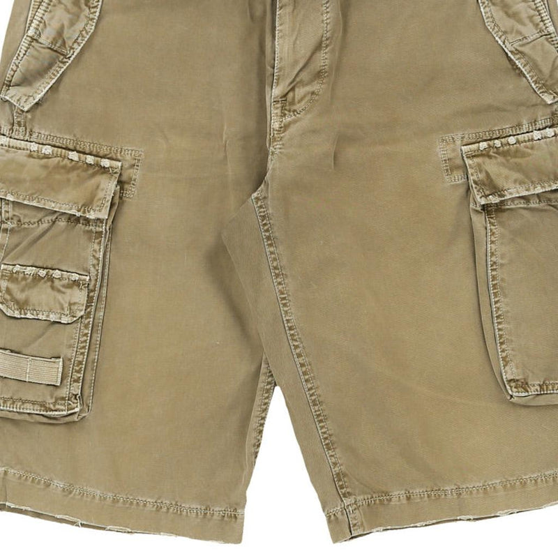 Unbranded Cargo Shorts - 36W 13L Khaki Cotton Blend