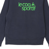Vintage navy Le Coq Sportif Sweatshirt - mens large