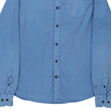 Napapijri Shirt - Small Blue Cotton