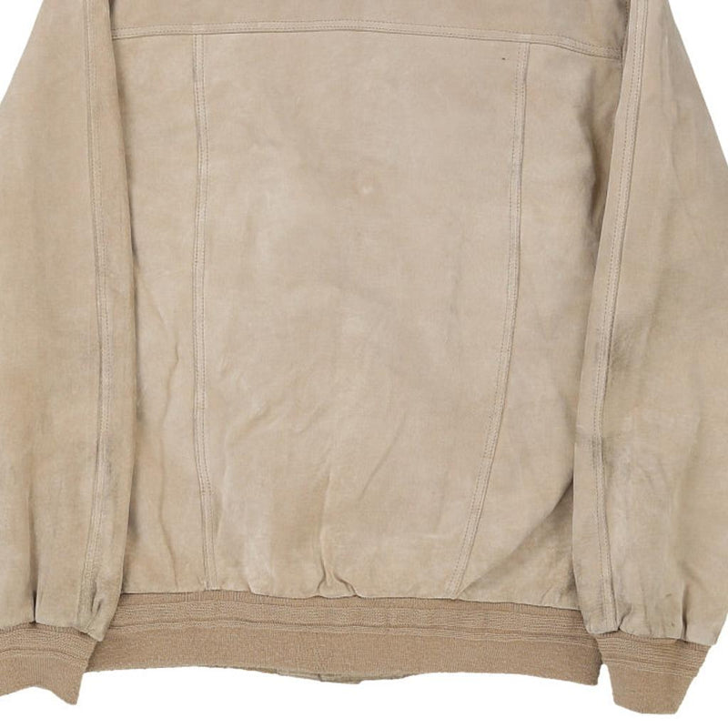 Vintage beige Unbranded Suede Jacket - mens large