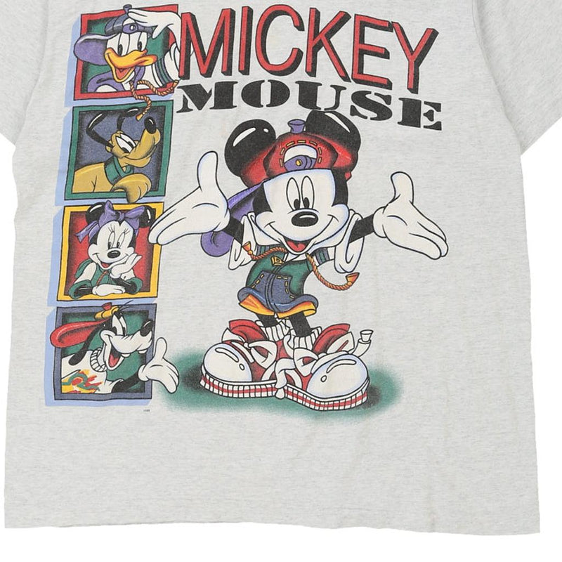 Vintage grey Mickey Mouse Disney T-Shirt - mens x-large
