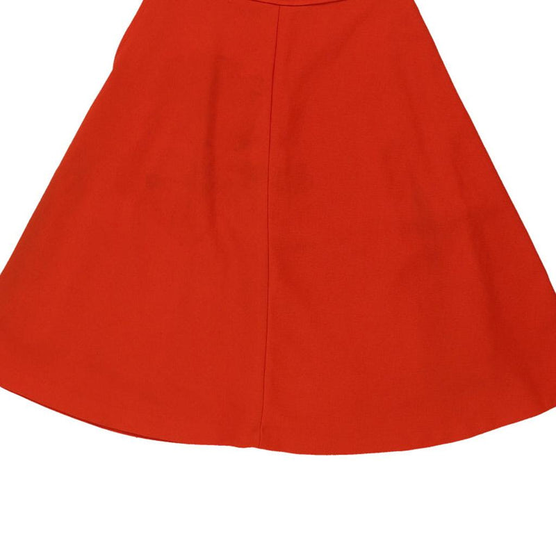 Unbranded Skirt - 26W UK 6 Orange Viscose Blend